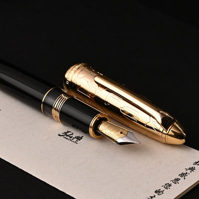 Hongdian N6 Fountain Pen - Black Gold 10