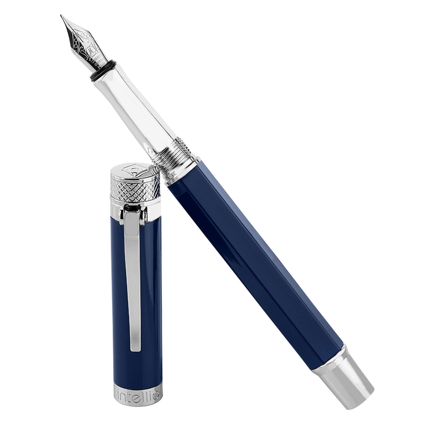 Intellio Jewel Fountain Pen - Starry Blue CT 6