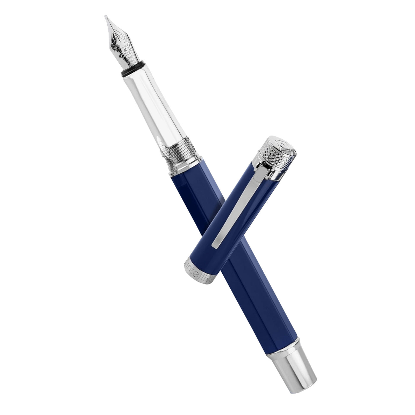 Intellio Jewel Fountain Pen - Starry Blue CT 7