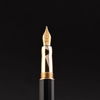 Intellio Mystique Fountain Pen - Matte Black GT 8
