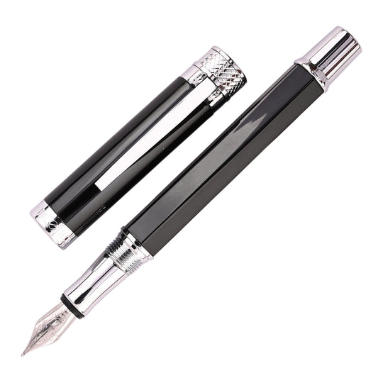 Intellio Jewel Fountain Pen - Starry Black CT