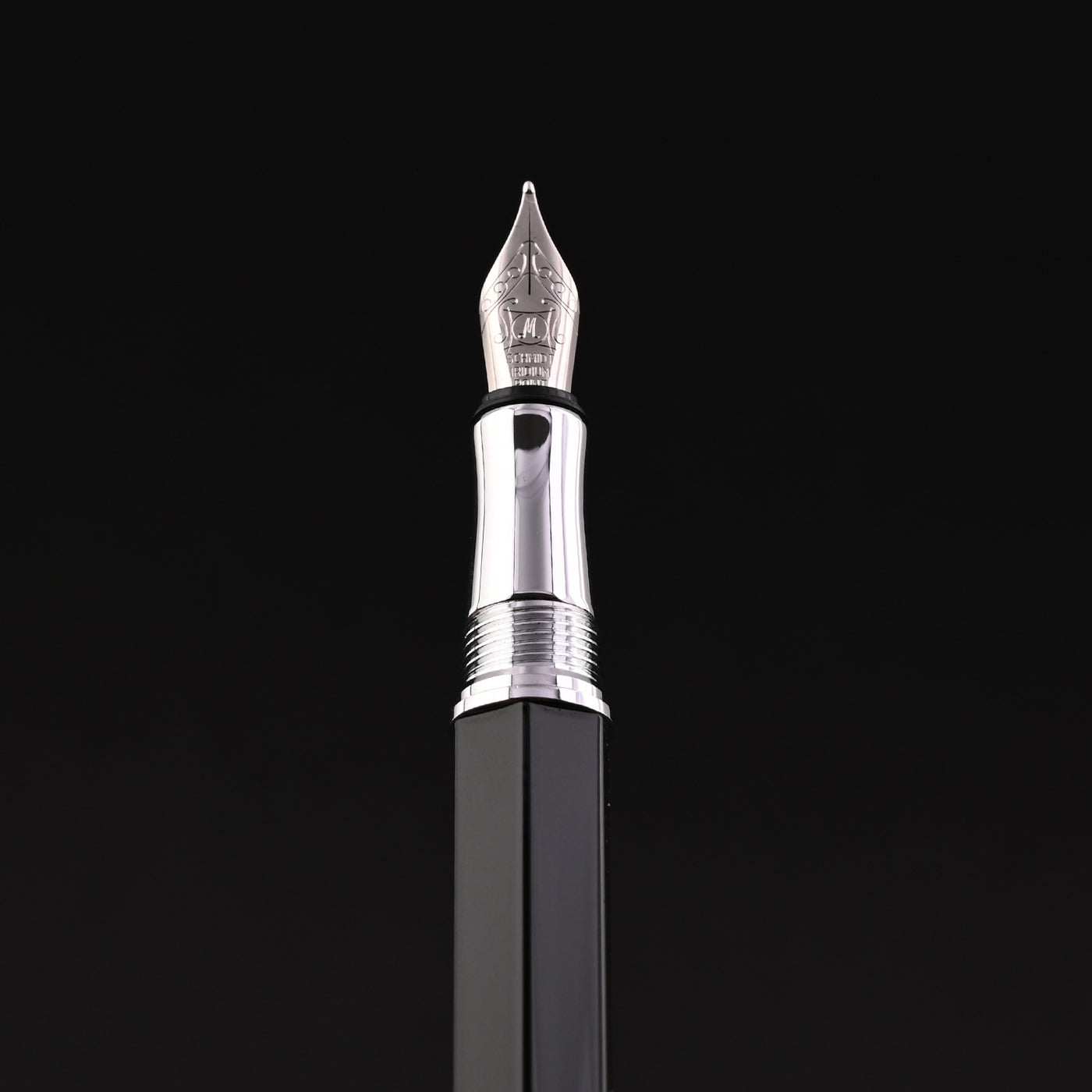 Intellio Jewel Fountain Pen - Starry Black CT 9