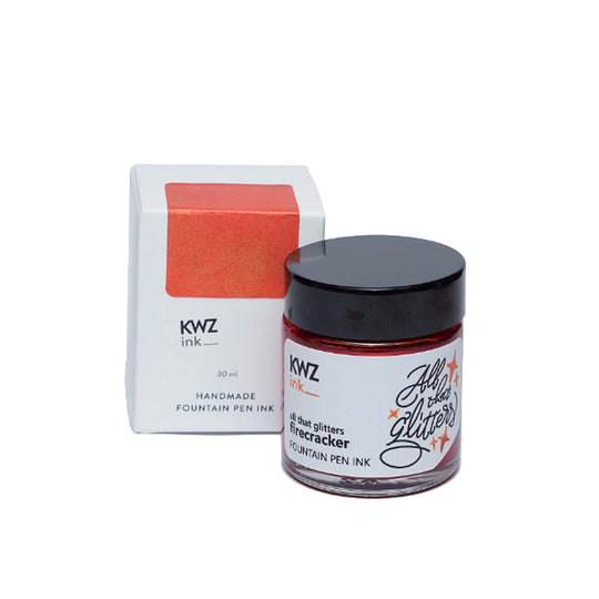 KWZ All That Glitters Firecracker Ink Bottle, Red - 30ml