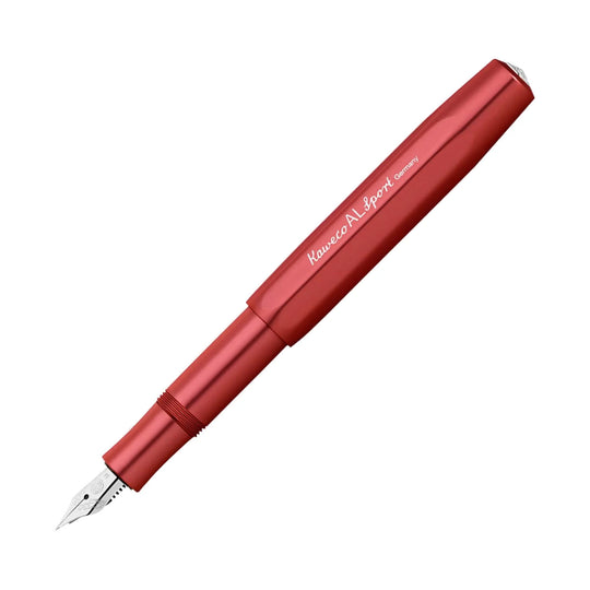 Kaweco AL Sport Fountain Pen with Optional Clip - Deep Red