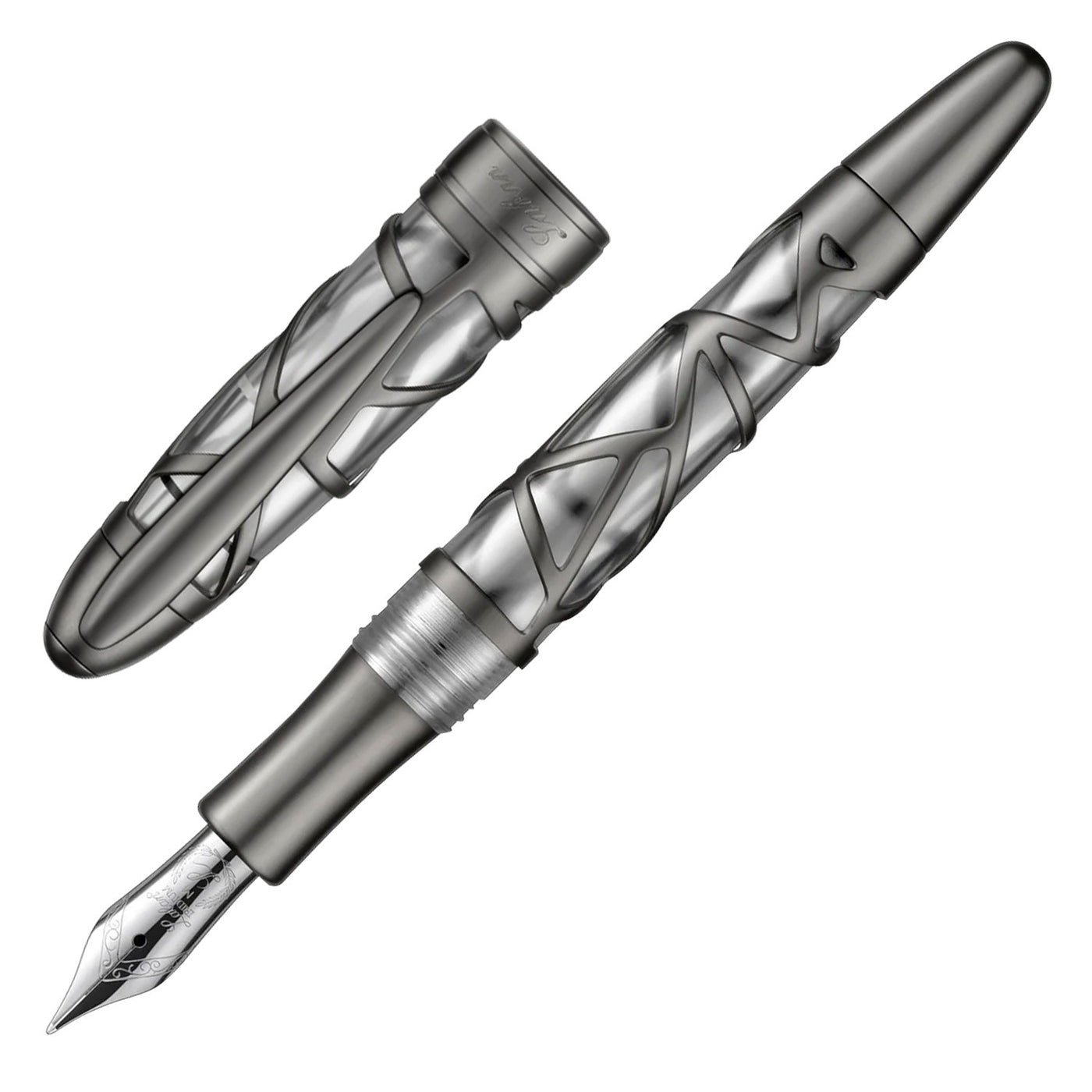 Laban Skeleton Fountain Pen - Gunmetal 1
