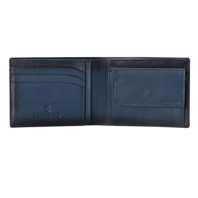 Lapis Bard Ducorium Bifold 3cc Wallet with Coin Pocket - Blue 2