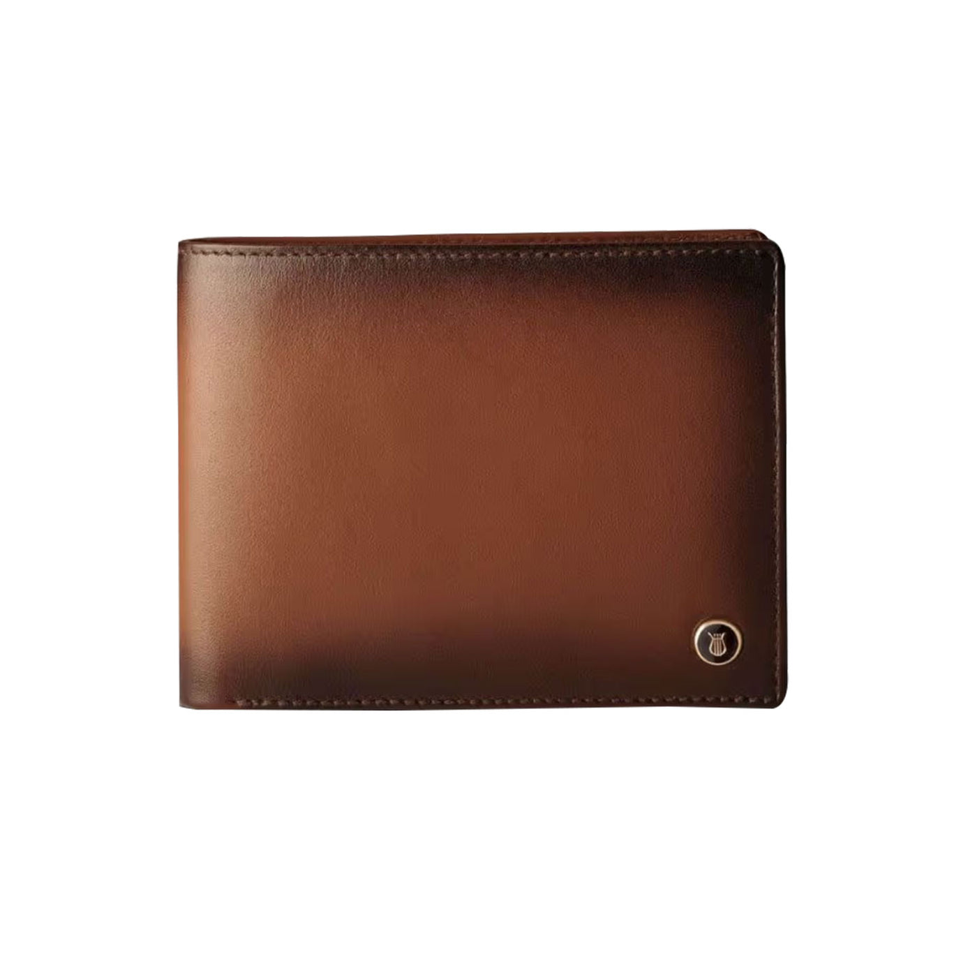 Lapis Bard Ducorium Bifold 3cc Wallet with Coin Pocket - Cognac 1