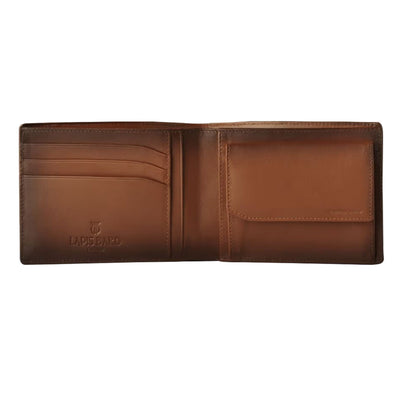 Lapis Bard Ducorium Bifold 3cc Wallet with Coin Pocket - Cognac 2