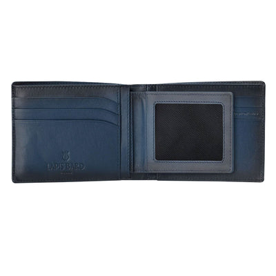 Lapis Bard Ducorium Bifold Evening 6cc Wallet with Additional Sleeve - Blue 2