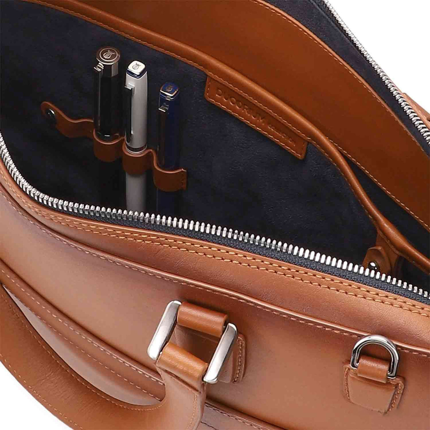 Lapis Bard Ducorium Spencer Laptop Business Bag Cognac - 15" Slim 3