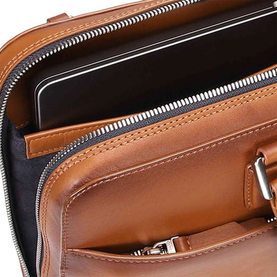 Lapis Bard Ducorium Spencer Laptop Business Bag Cognac - 15" Slim 5