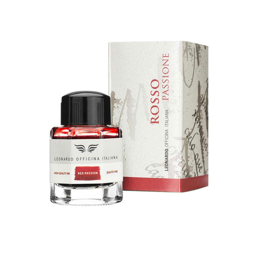 Leonardo Rosso Passione Ink Bottle, Red - 40ml