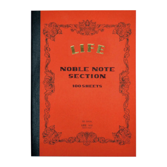 Life N32 Noble Red Notebook - B5 - Squared