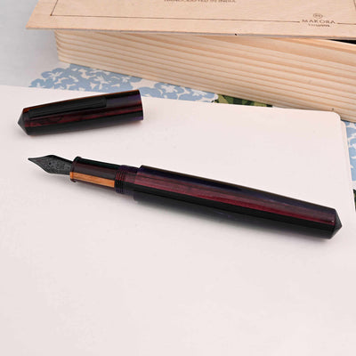 Lotus Saral Halos Special Edition Fountain Pen Carmine Steel Nib 1