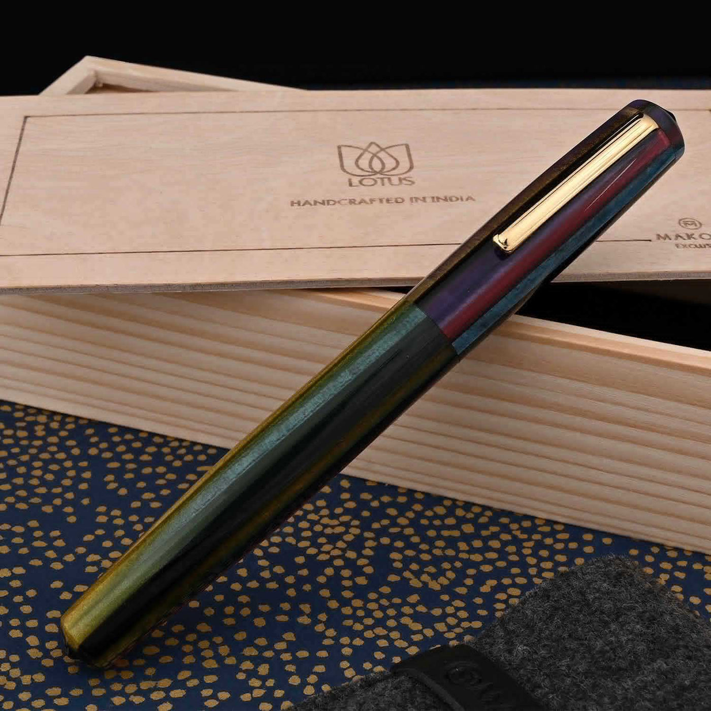 Lotus Saral Halos Special Edition Fountain Pen Kaleidoscope Steel Nib 4
