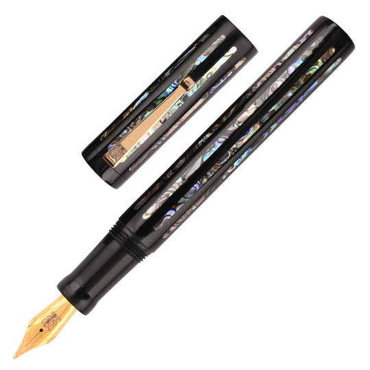 Lotus Corinthian Fountain Pen - Black Stripe Raden GT