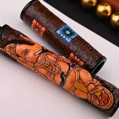 Lotus Divine Ganesha Hand Carved Fountain Pen 5
