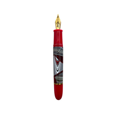 Lotus Fordite Fountain Pen - Everest Red GT 1