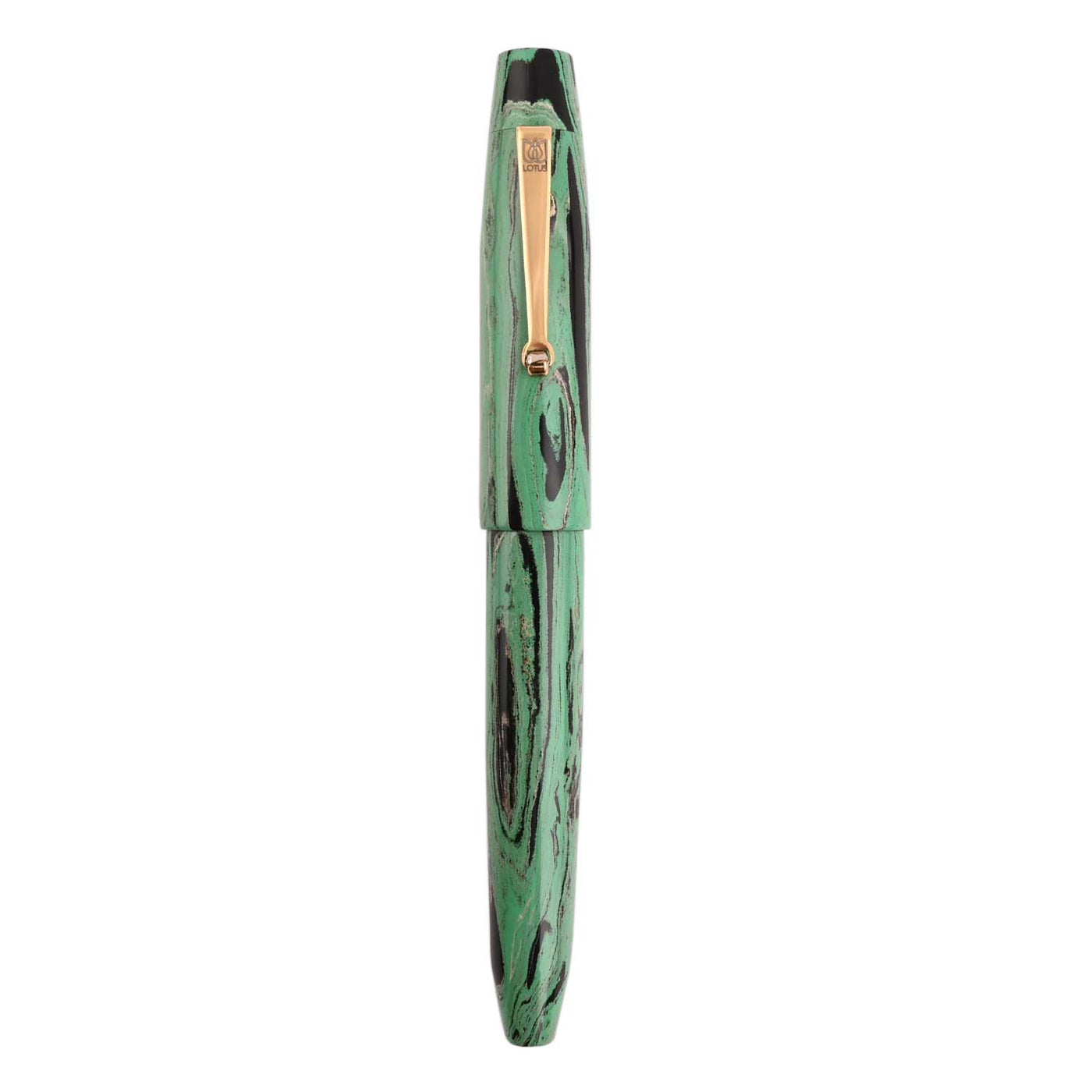 Lotus Mesa Fountain Pen - Green Black GT 6