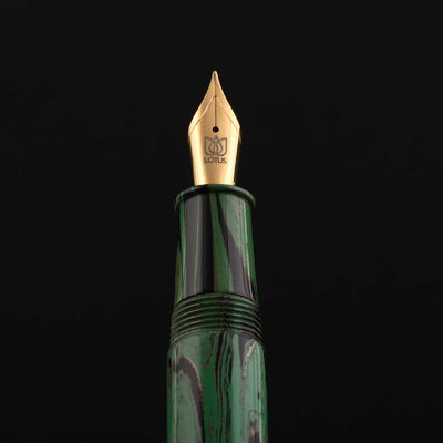 Lotus Mesa Fountain Pen - Green Black GT 9