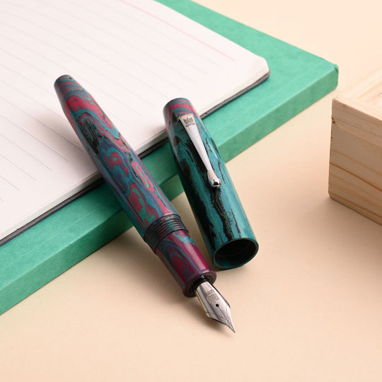 Lotus Mesa Fountain Pen - Teal Green CT