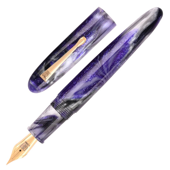 Lotus Shikhar Fountain Pen - Argent Amethyst GT