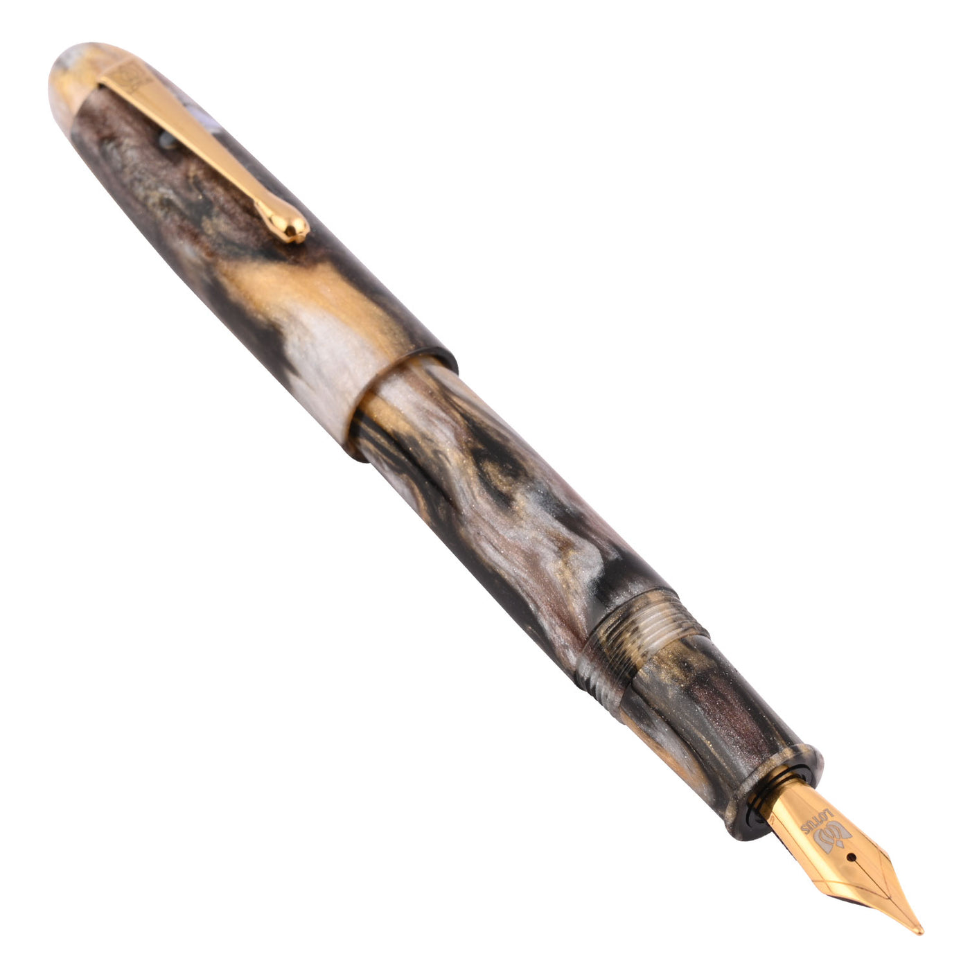 Lotus Shikhar Fountain Pen - Matellurgy Brown GT 4