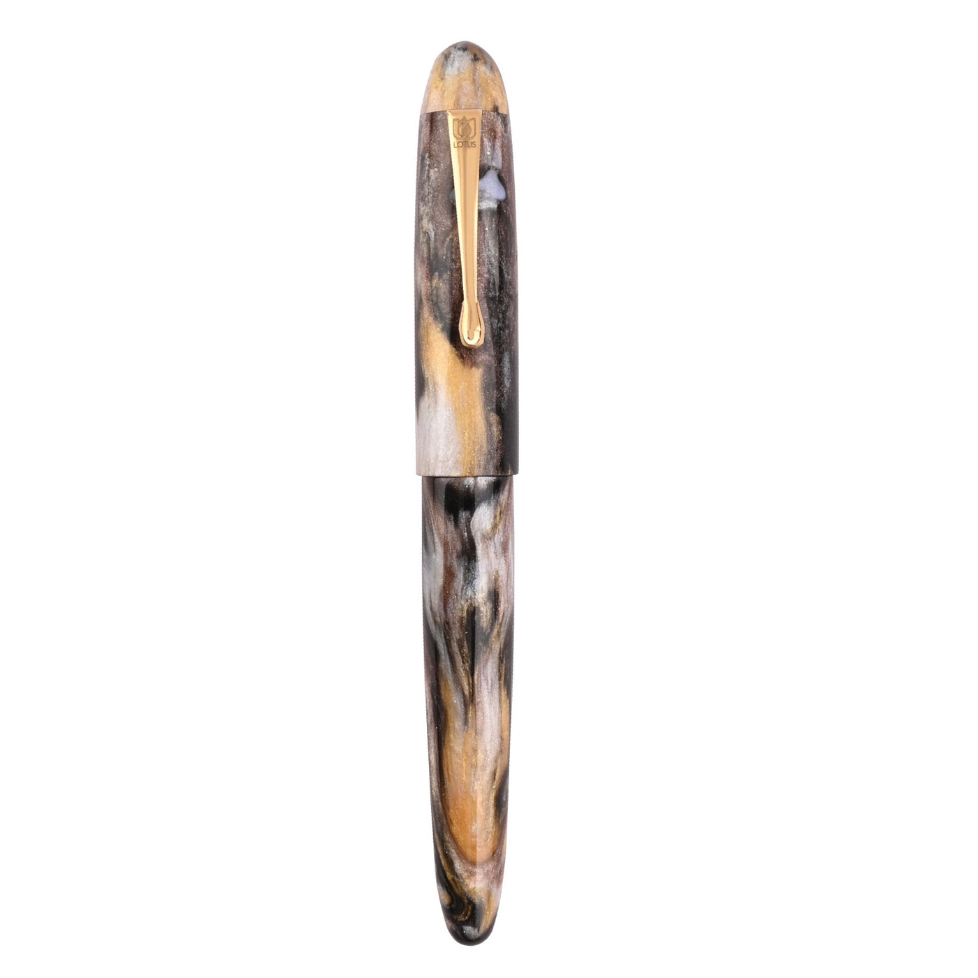 Lotus Shikhar Fountain Pen - Matellurgy Brown GT 6