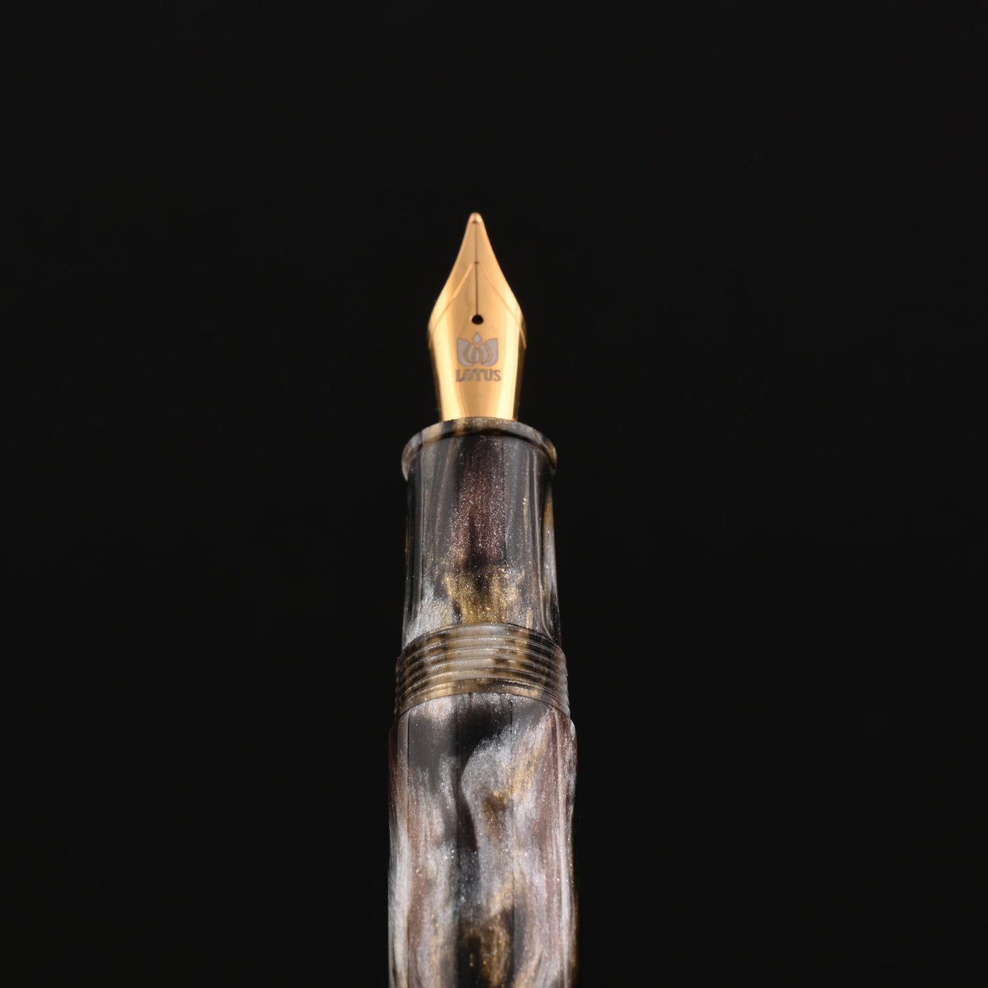 Lotus Shikhar Fountain Pen - Matellurgy Brown GT 9