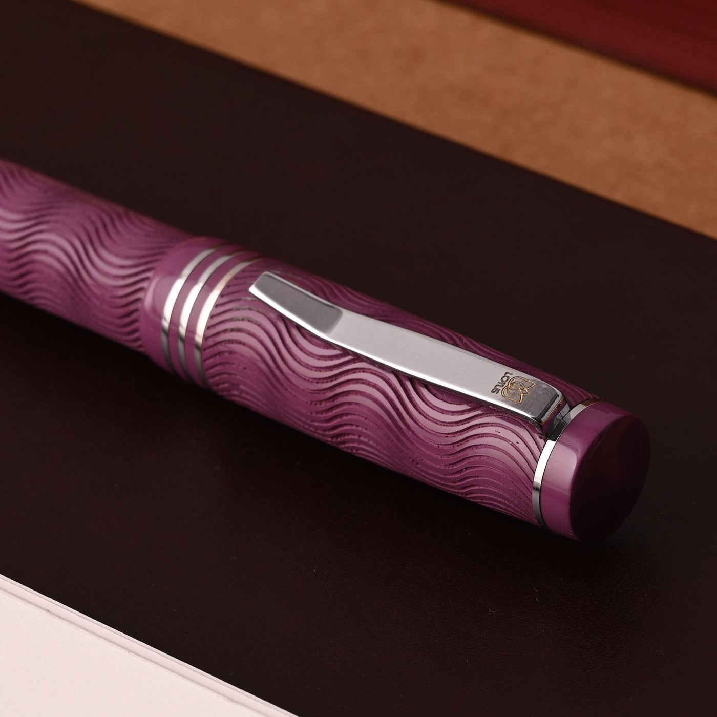 Lotus Wave Fountain Pen - Purple CT