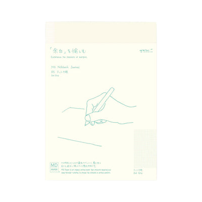 Midori MD Paper Ivory Frame Notebook Journal - A5 Dot Grid 1