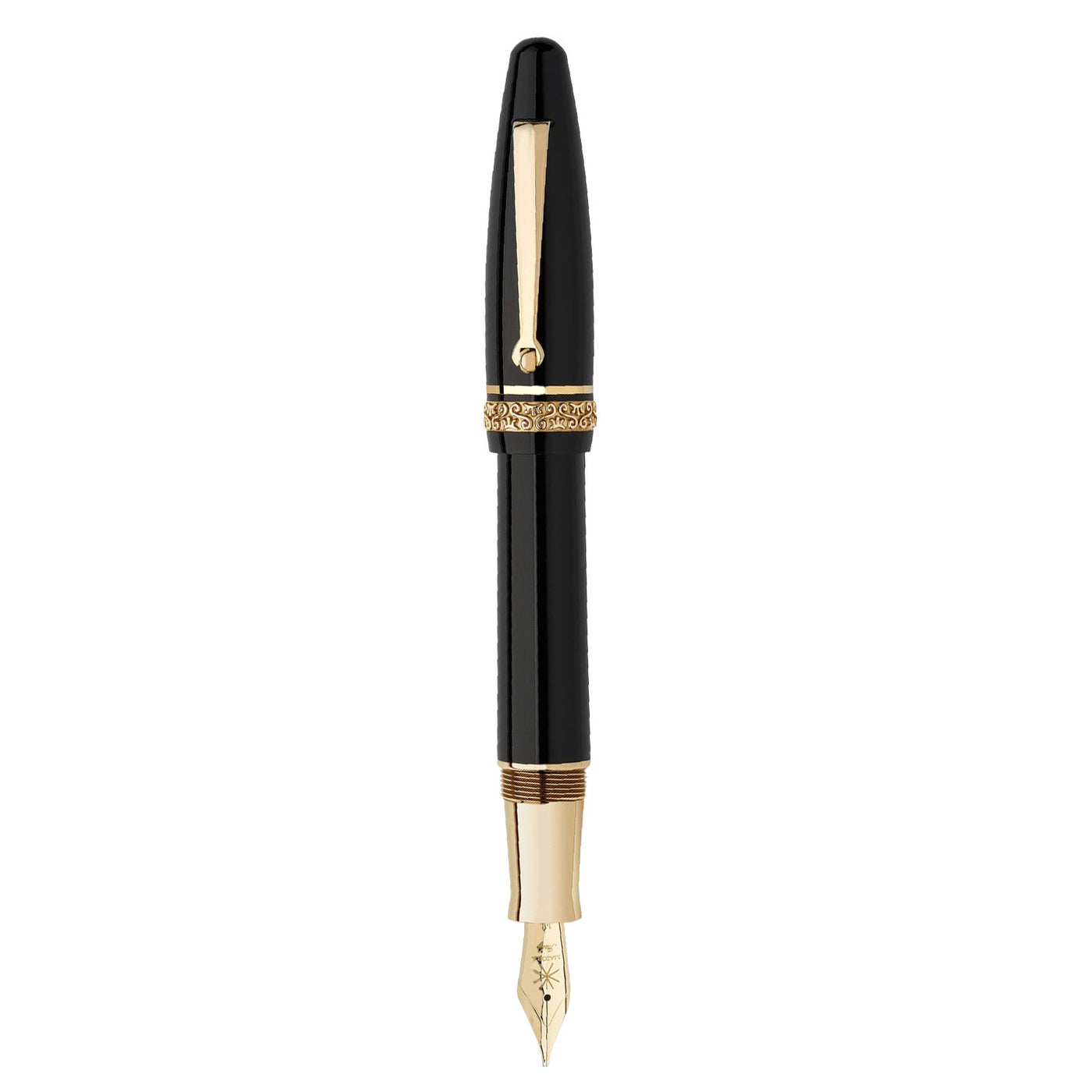 Maiora Ultra Ogiva Golden Age Fountain Pen - Nera GT 2