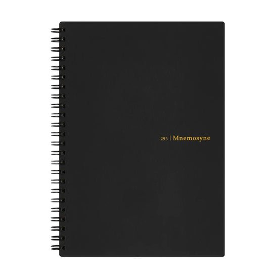 Maruman Mnemosyne N295-05 Spiral Black Notebook - A5 - Ruled