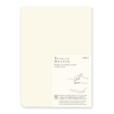 Midori MD Paper Ivory Notepad - A4 Plain 1