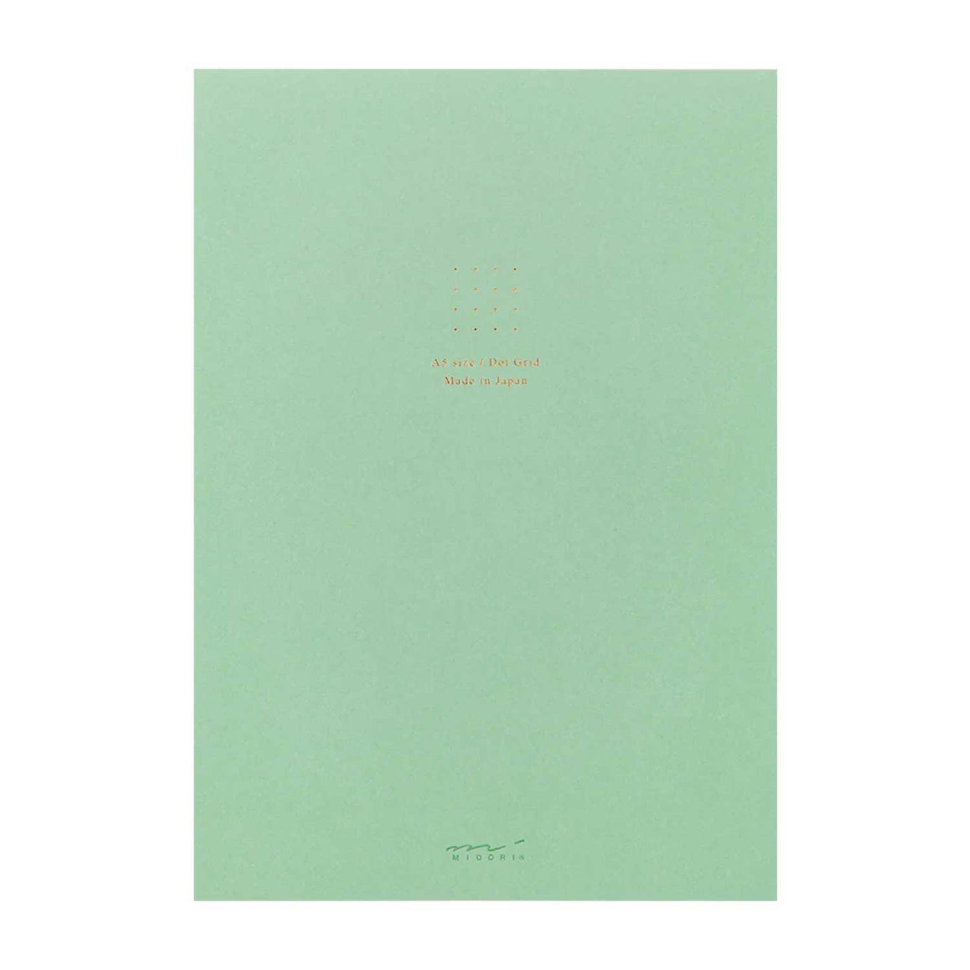 Midori Soft Colour Green Notepad - A5, Dotted 1