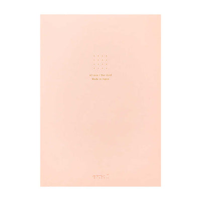 Midori Soft Colour Pink Notepad - A5, Dotted 1