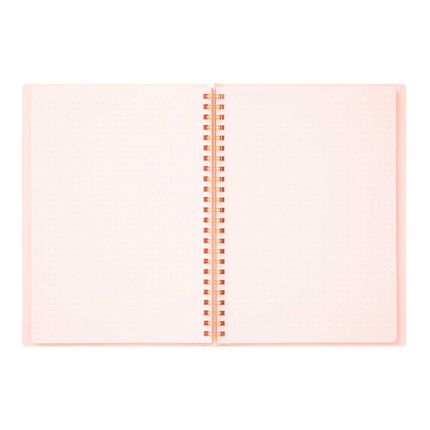 Midori Soft Colour Pink Spiral Notebook - A5 Dotted 3