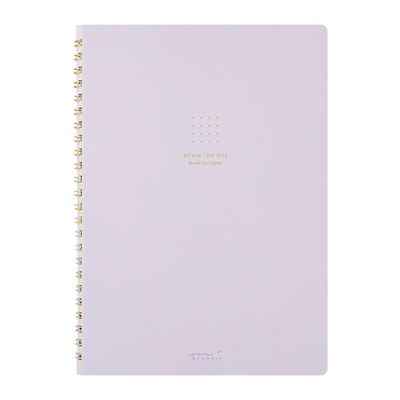 Midori Soft Colour Purple Spiral Notebook - A5 Dotted 1