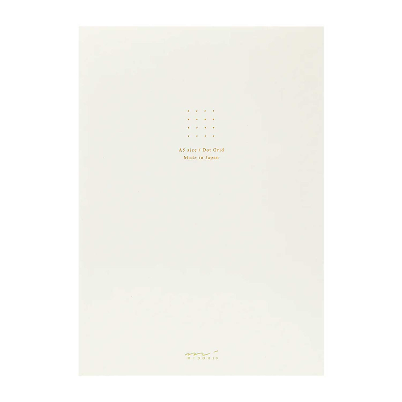 Midori Soft Colour White Notepad - A5, Dotted 1