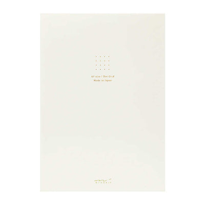 Midori Soft Colour White Notepad - A5, Dotted 1