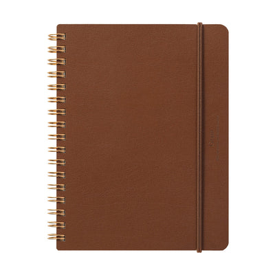 Midori WM Grain Brown Wirebound Notebook - B6 Ruled & Plain 7