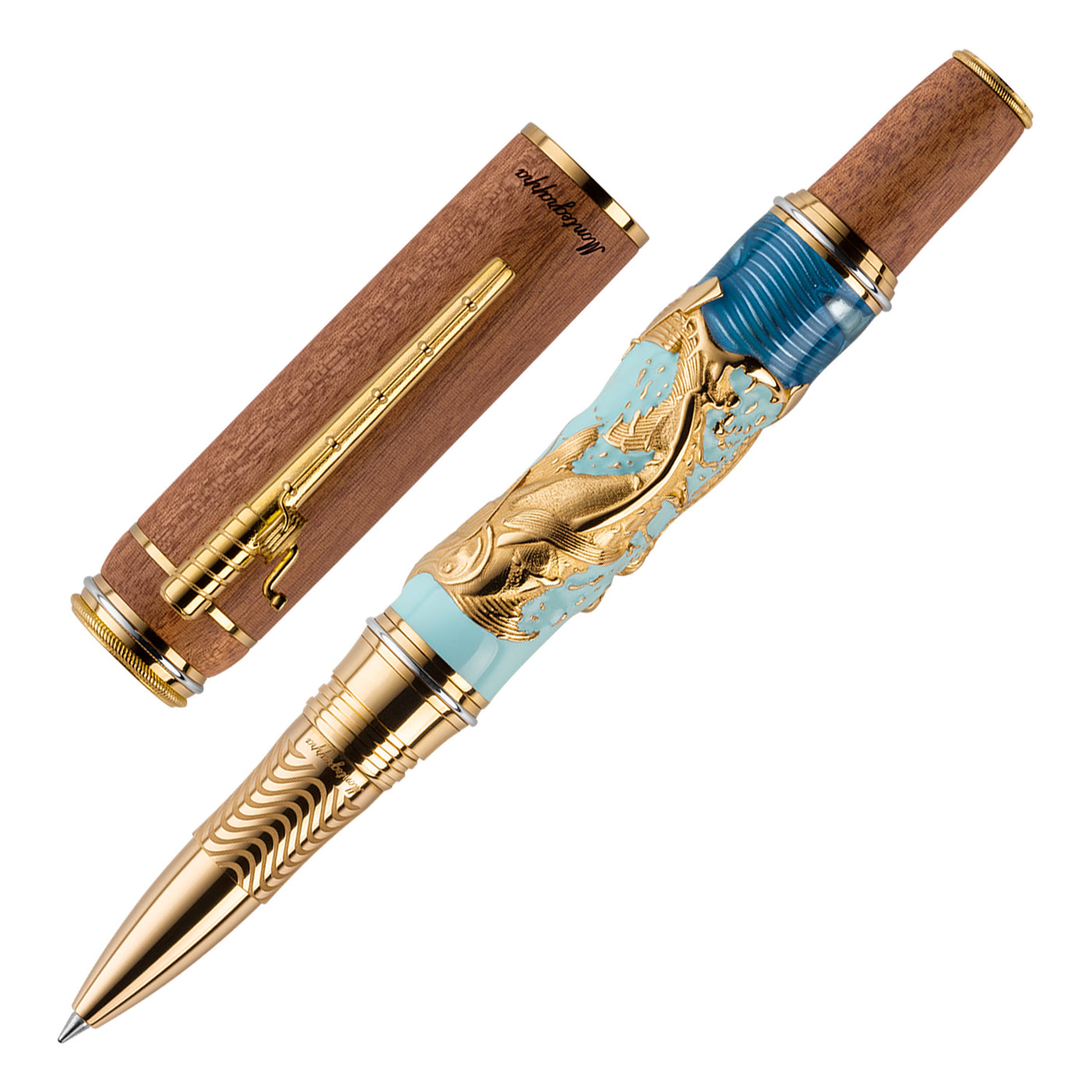Montegrappa The Old Man & The Sea Vermeil Limited Edition Roller Ball Pen 1