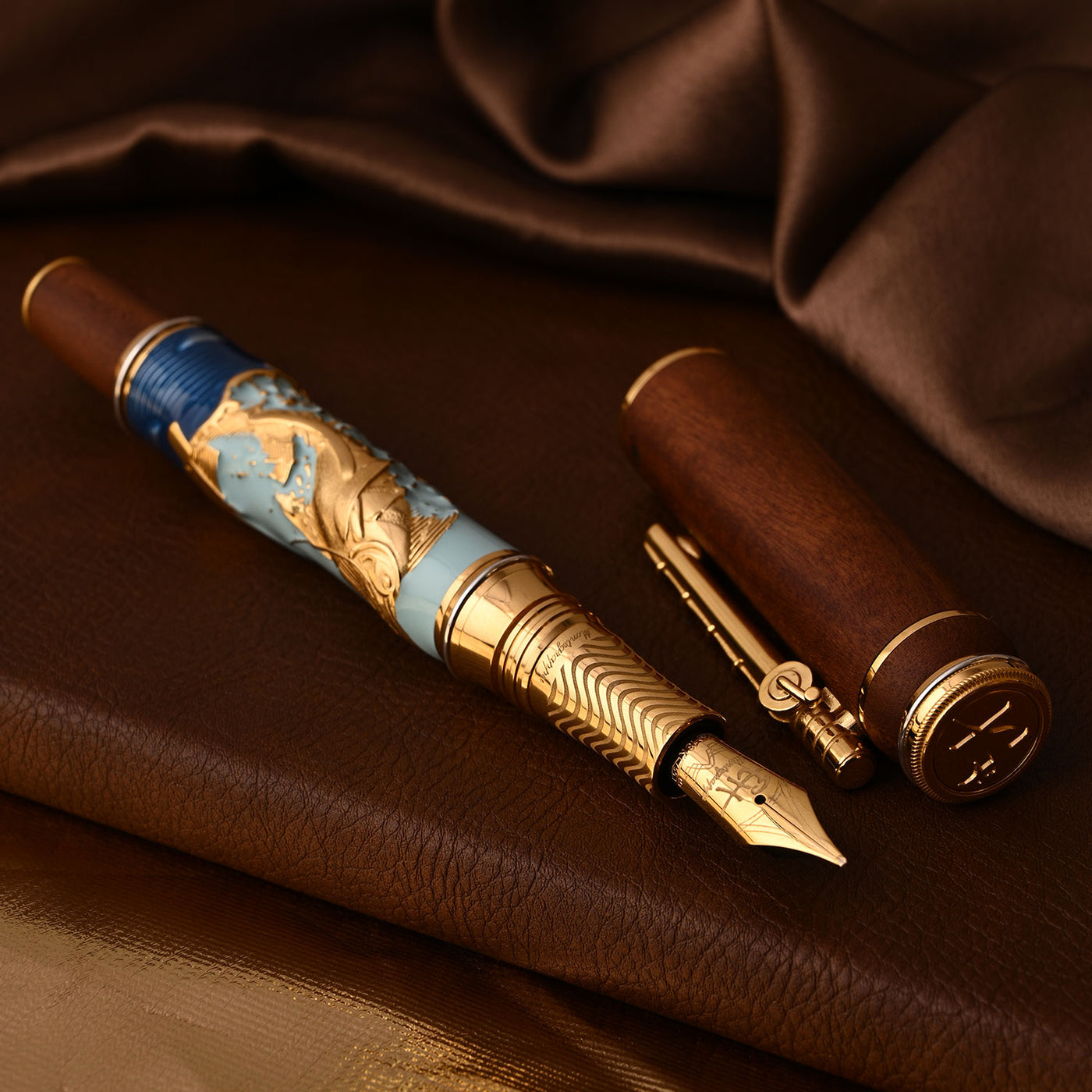 Montegrappa The Old Man & The Sea Vermeil Limited Edition Fountain Pen 11