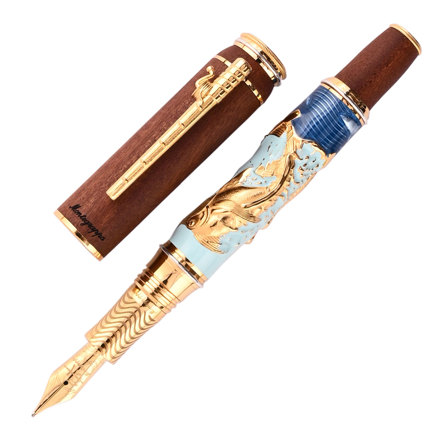 Montegrappa The Old Man & The Sea Vermeil Limited Edition Fountain Pen 1