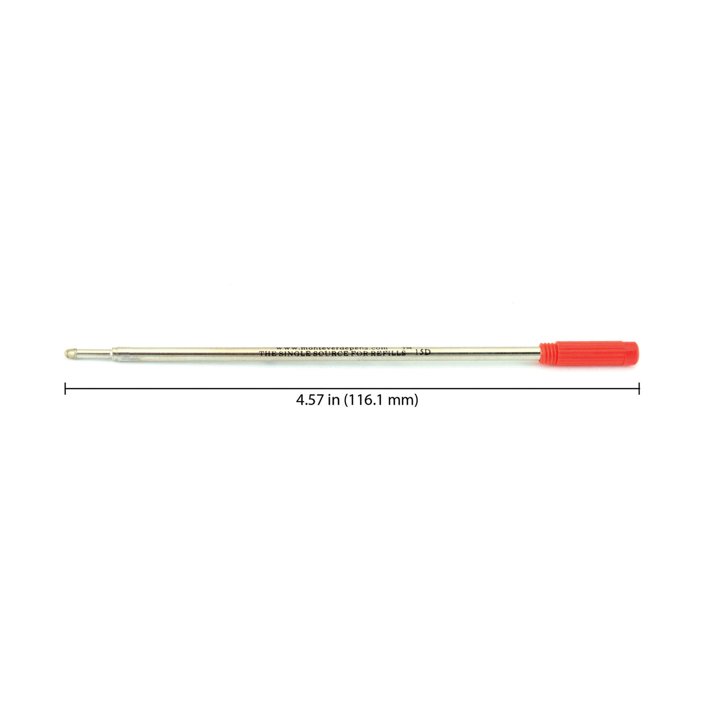 Monteverde Ball Pen Refill for Cross - Medium - Red - Pack of 2 2