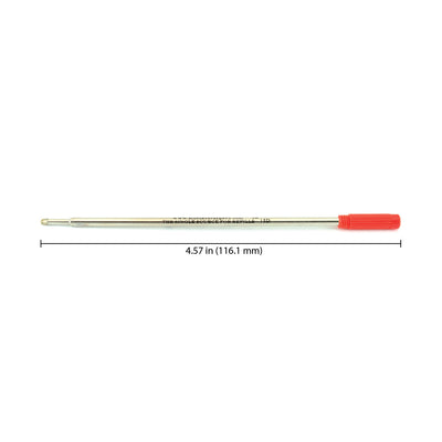 Monteverde Ball Pen Refill for Cross - Medium - Red - Pack of 2 2