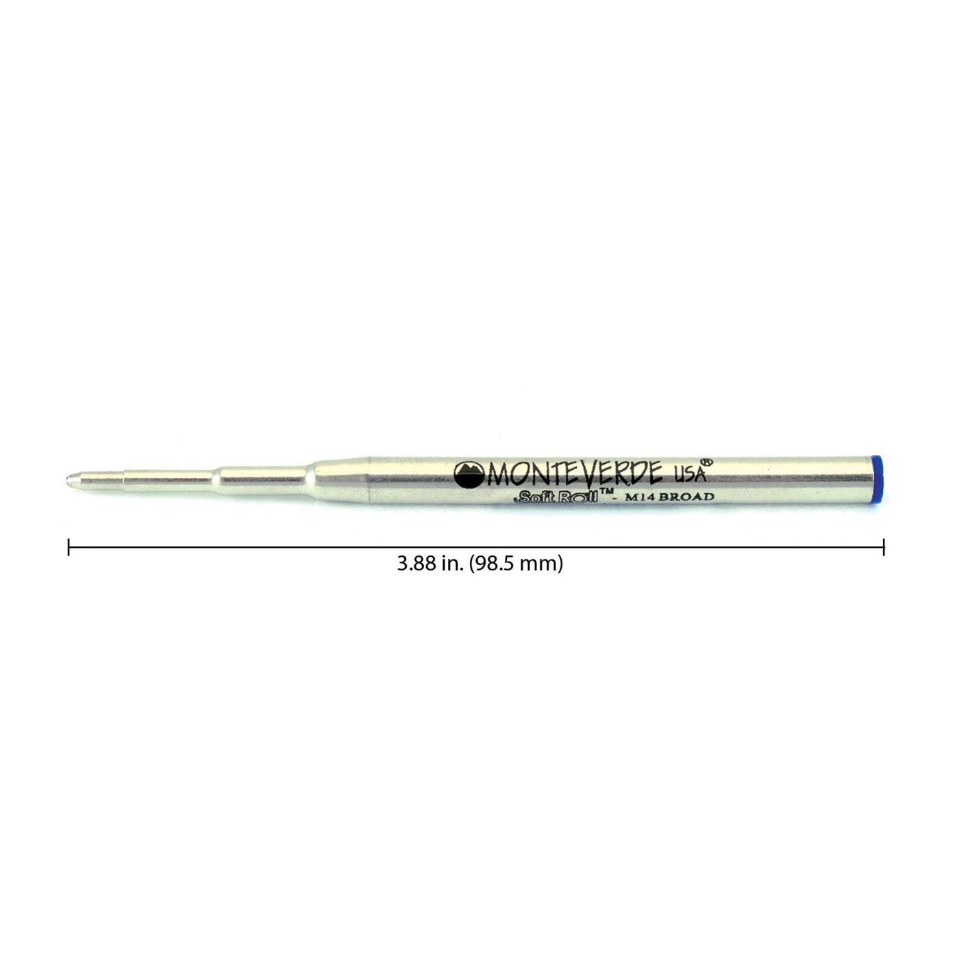 Monteverde Ball Pen Refill for Montblanc - Broad - Blue - Pack of 2 3