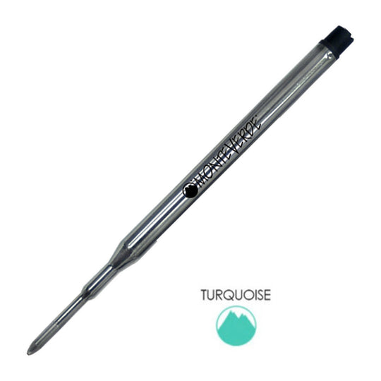 Monteverde Ball Pen Refill for Sheaffer - Medium - Turquoise - Pack of 2