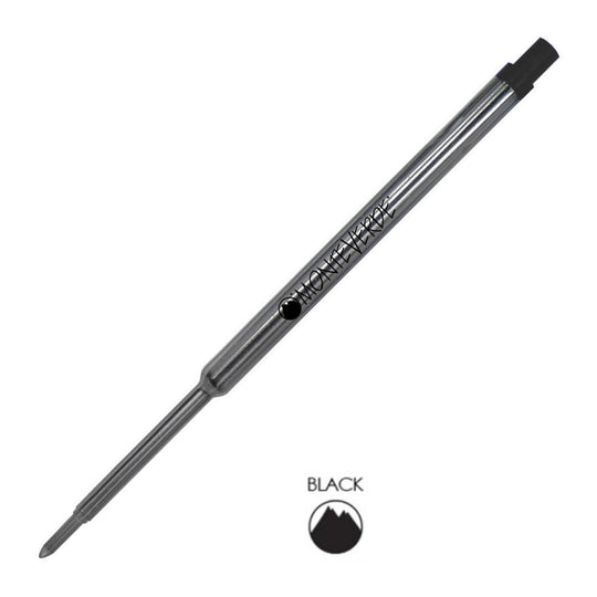 Monteverde Ball Pen Refill for Waterman - Medium - Black - Pack of 2
