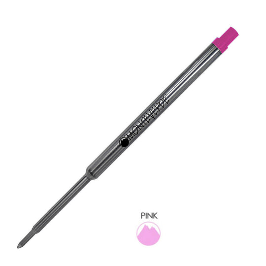 Monteverde Ball Pen Refill for Waterman - Medium - Pink - Pack of 2